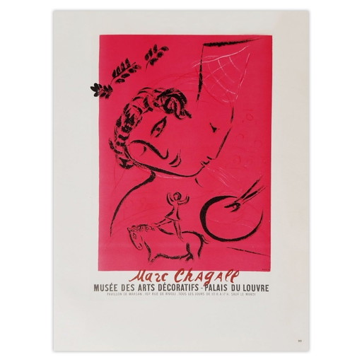 Marc CHAGALL AF - Musée des Arts Décoratifs cartel 1959
