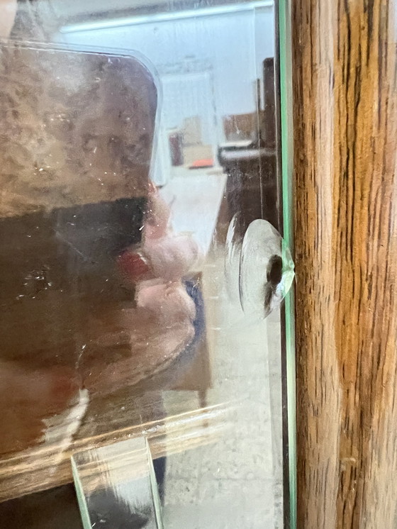 Image 1 of Art Deco bookcase/wall cabinet - Germany around 1930 - by EHD made of walnut with veneered fronts