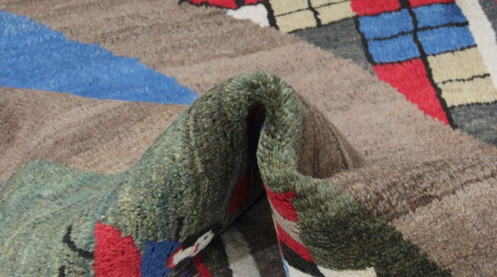 Image 1 of Tappeto orientale persiano Gabbeh Ghashghai originale, 180 cm x 129 cm, naturale antico