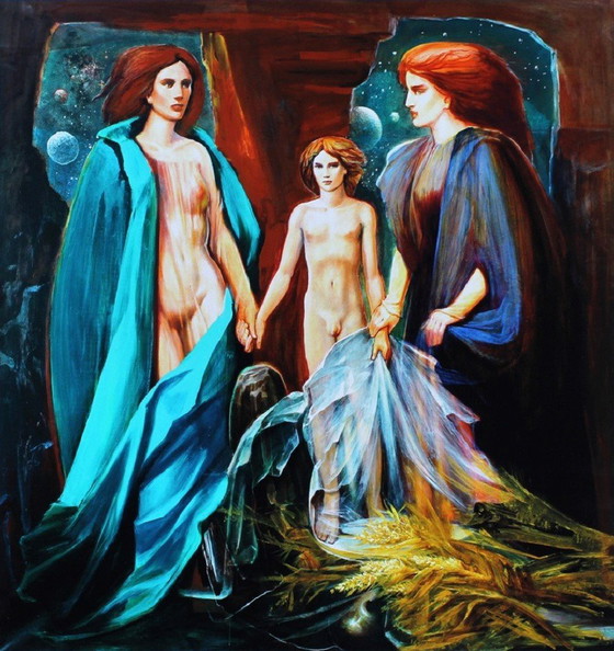 Image 1 of "Demeter" Signed and Limited Lithograph by Ernst Bruzek