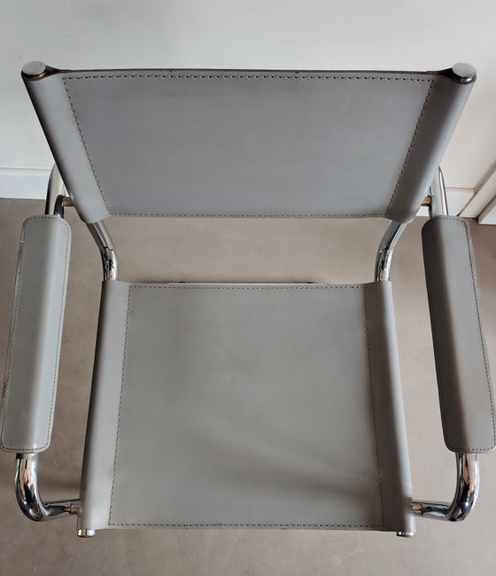 1x Slede Stoel S34 – Stoelen / fauteuils, Leather, Metal (photo 5 of 15)