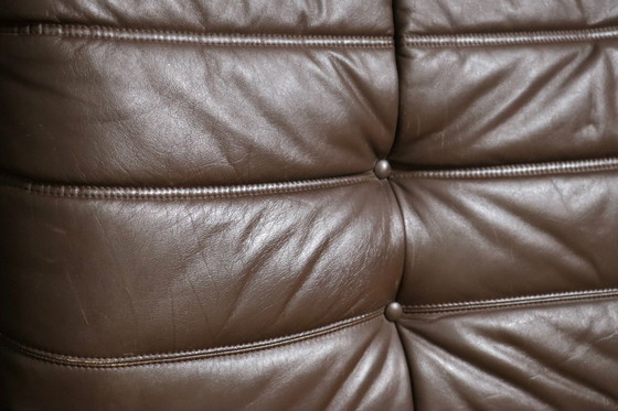 Image 1 of Original Ligne Roset Togo sofa en cuir par Michel Ducaroy, 1970