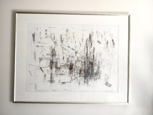 Unique charcoal drawing