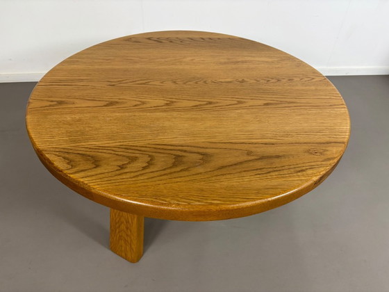 Image 1 of Round Oak Massif Brutalist Coffee Table