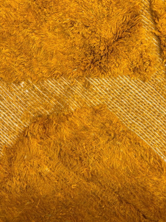 Image 1 of Yellow Mrirt Moroccan Wool Rug 200x300 cm– Handmade Thick Wool Berber Rug Woven by Women Cooperative