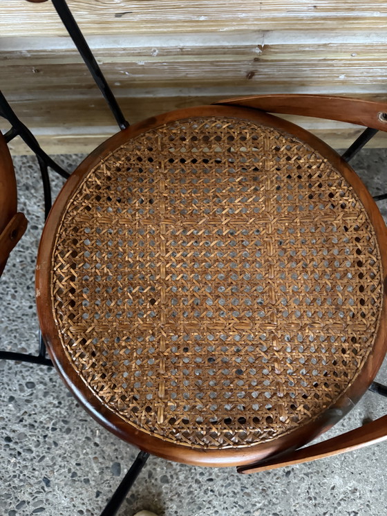 Image 1 of 5 x vintage bistro stoelen