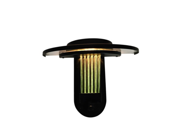 Image 1 of Free Light - wall lamp - Post Modern - metal - glass - 80's