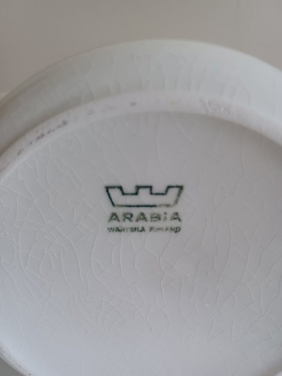 Image 1 of Arabia Finland Kaarna Teekanne - Ulla Procopé Weißes Steingut | Mid Century 1960s