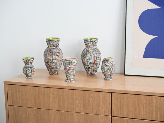 Image 1 of Set of ceramic vases, Italian design, 1960s, made in Italy