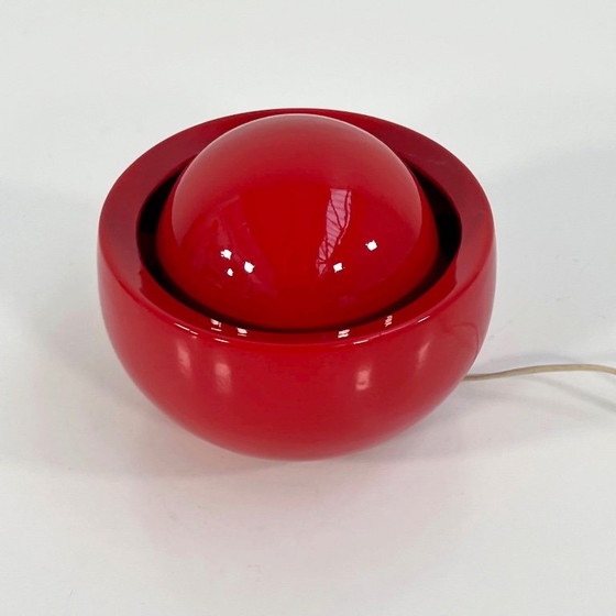 Rote italienische Tischlampe aus Keramik, 1970er Jahre – Tischlampen (photo 3 of 7)