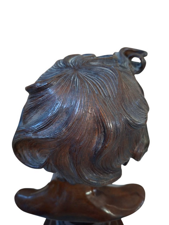 Image 1 of Prestigious Bronze Bust of Vincenzo Gemito "Alessandro" (Anastolè) 1890