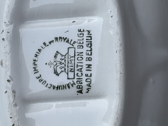 Image 1 of Manufacture Impériale et Royale from Nimy, Belgium authentic antique soap box or soap dish