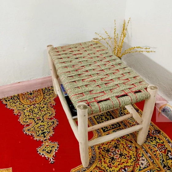 Image 1 of Panca in pelle marocchina realizzata a mano