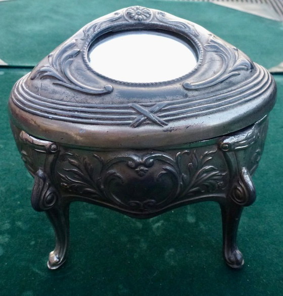 Image 1 of Portagioie in stile Art Nouveau con specchio