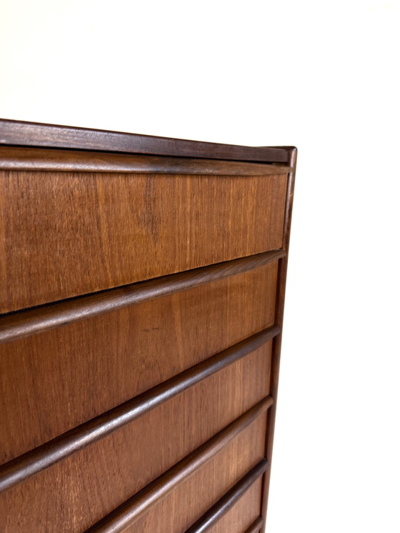 Image 1 of Vintage XL Danish teak chest of drawers '60