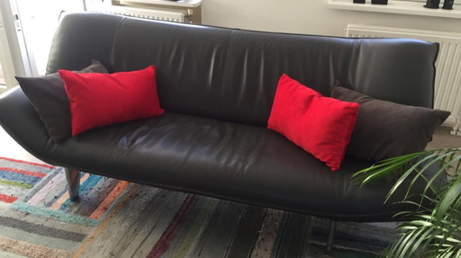 Divano Leolux Tango pelle antracite 3 posti.