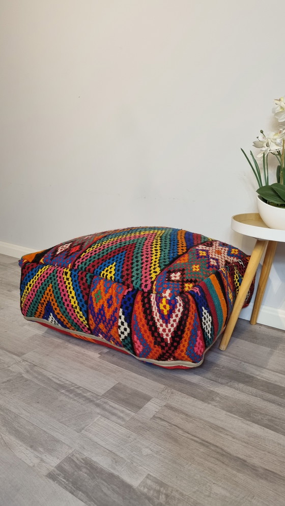 Image 1 of Vintage Berber pouf