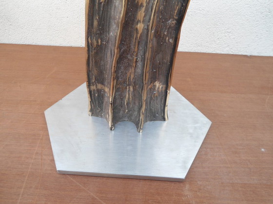 Abstrakt bronzen skulptuur – Beeldhouwkunst, Metaal (photo 11 of 14)