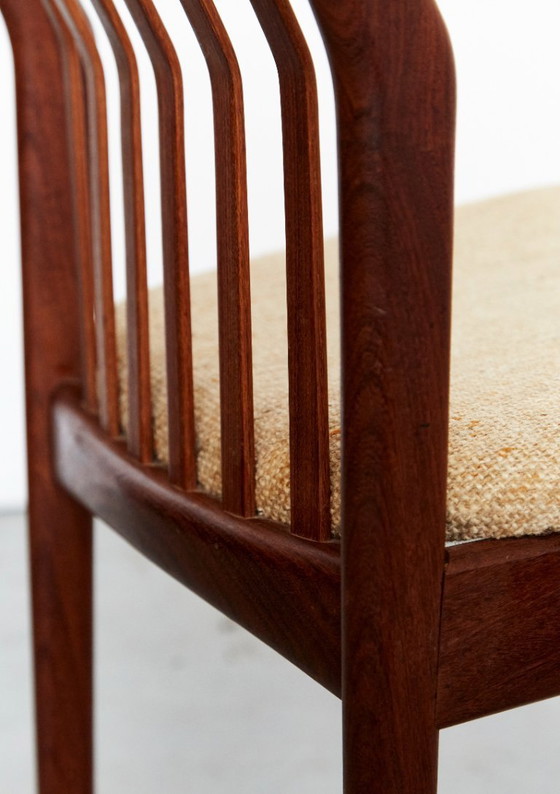 Image 1 of Svend Åge Madsen Teak Dining Chairs for Nørre Broby Maskinsnedkeri