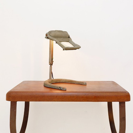 Image 1 of Industriële vergrootlamp van Gruber, gepatenteerd SGDG in Frankrijk - jaren 1940/50