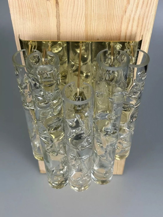 Image 1 of 60's 70's Applique Doria Leuchten Germany Wall Sconce Space Age Design