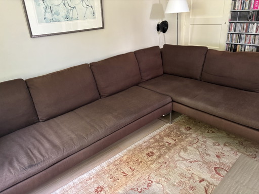 Divano a 3 posti con chaise longue Charles di B&B Italia, tessuto marrone Limite. – banken, Textile (photo 2 of 15)