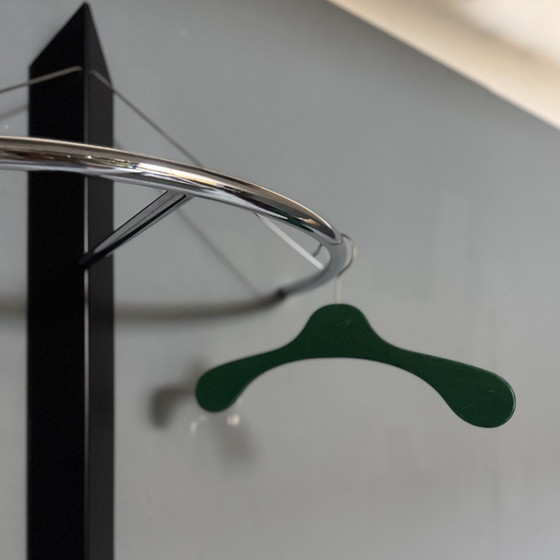 Image 1 of Garderobenständer aus Stahl und Chrom aus den 1980er Jahren