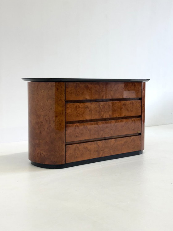 Vintage Ladekast Van Voltan Van Gelakt Wortelhout Met Bar – Ladekasten, Wood (photo 4 of 10)