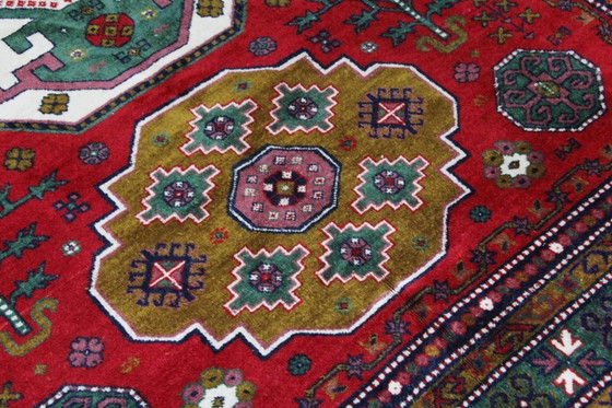 Image 1 of Origineel handgeknoopt oud Kazak tapijt 240 x 170 cm