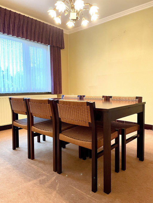 Dutch design stoelen en tafel, Arnold Merckx voor Fristho, 1973