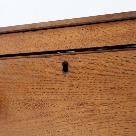 Image 1 of Commode rustique à deux tiroirs et pieds sculptés - 1930s