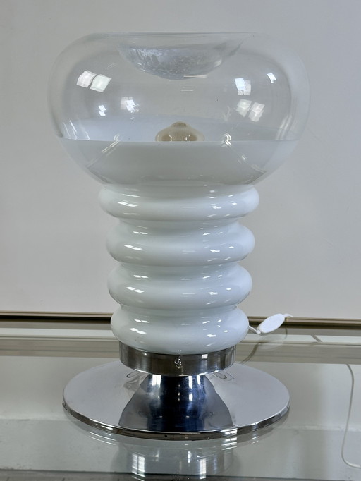 Italiaanse lamp van Carlo Nason voor Mazzega in Murano geblazen glas 1970's