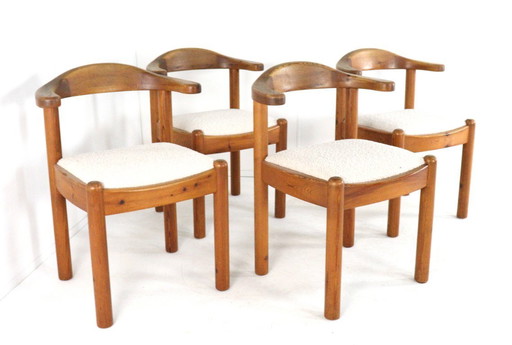 Set of 4 Vamdrup dining chairs vintage Danish upholstered