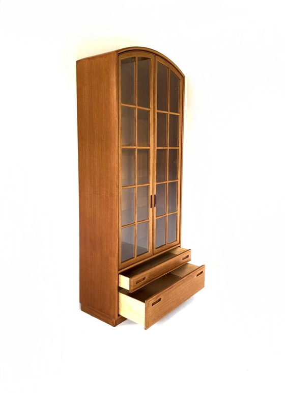 Image 1 of Vitrine vintage XL en teck, Dyrlund '80