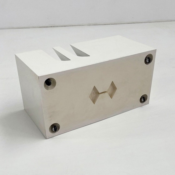 White Side Table & Rack by Marco Zanuso for Bilumen, 1970s – Plastic (photo 10 of 11)