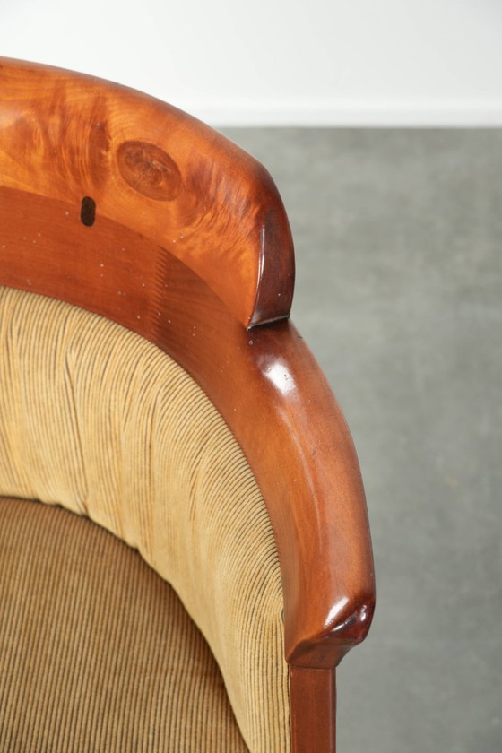 Image 1 of Silla auxiliar/de comedor Schuitema Design de la serie Shaker, con tapicería de lujo en tela amarilla.