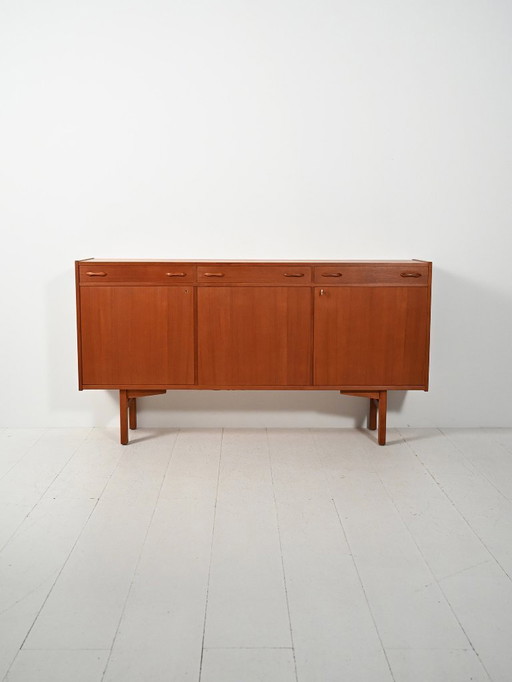 buffet suédois en teck des années 1950-1960