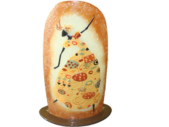 Exclusieve design glazen lamp / kunstglazen lamp – handgemaakt – ca. 45 × 32 cm – Tafellampen, Glass (photo 3 of 8)