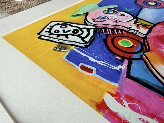Paul Kostabiart Gemengd in reliëf – Kunst, Paper, Other (photo 10 of 10)