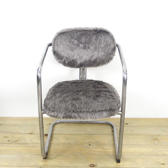 Image 1 of Chaise vintage en faux cuir, Espagne, 1970