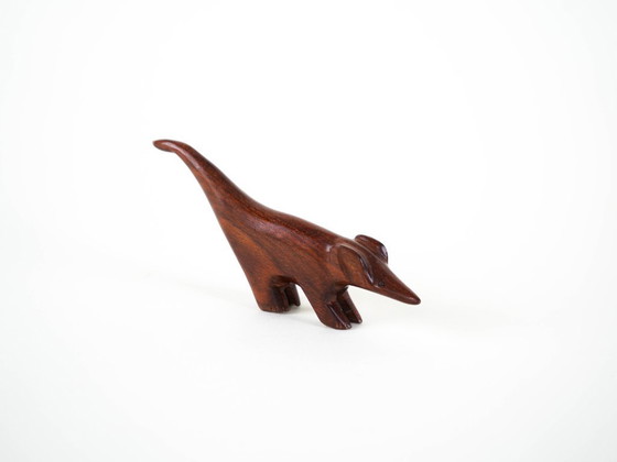 Image 1 of Figurine animale en teck, design danois, années 1970, fabriquée au Danemark