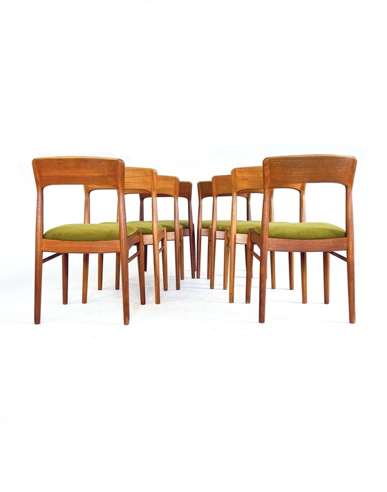 Image 1 of 8x Henning Kjærnulf restaurado, Korup Stolefabrik '60