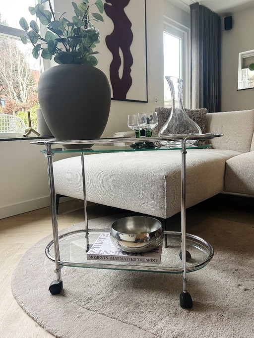 Carrito de servicio vintage Gallotti & Radice Riki T52, diseño de los años 70