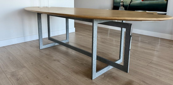 Unique Design - Oval Solid Oak Table – Dining tables, Metal (photo 3 of 7)