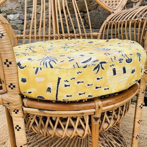 Image 1 of Sillón Emmanuel en ratán natural y mimbre