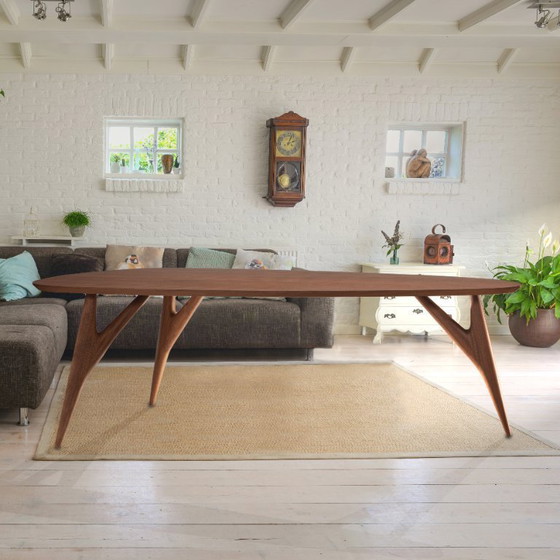 Image 1 of GREYGE TED Mahagoni-Esstisch 240 cm - Handgefertigtes Massivholz-Sapelli, italienisches Design