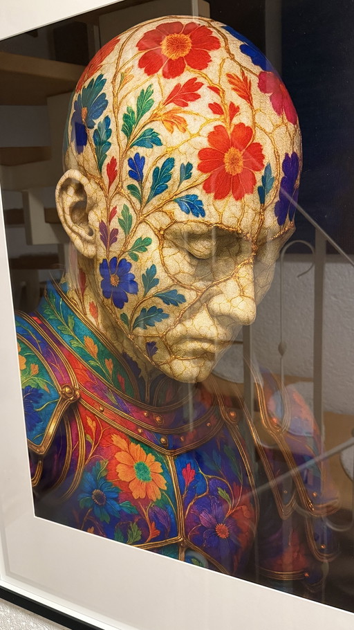 Kintsugi Samurai Rainbow Warrior by Rotan Hunt Mural