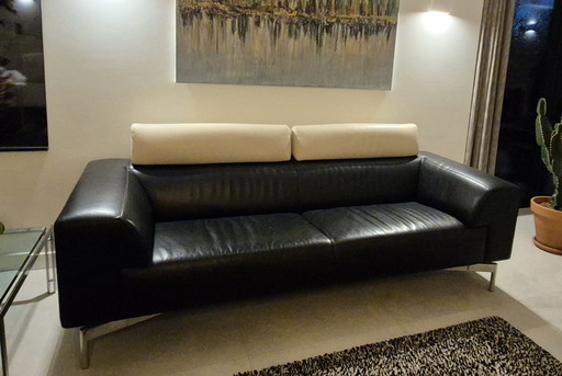 Ensemble Leolux Howlo avec tapis : 2 canapés et une causeuse