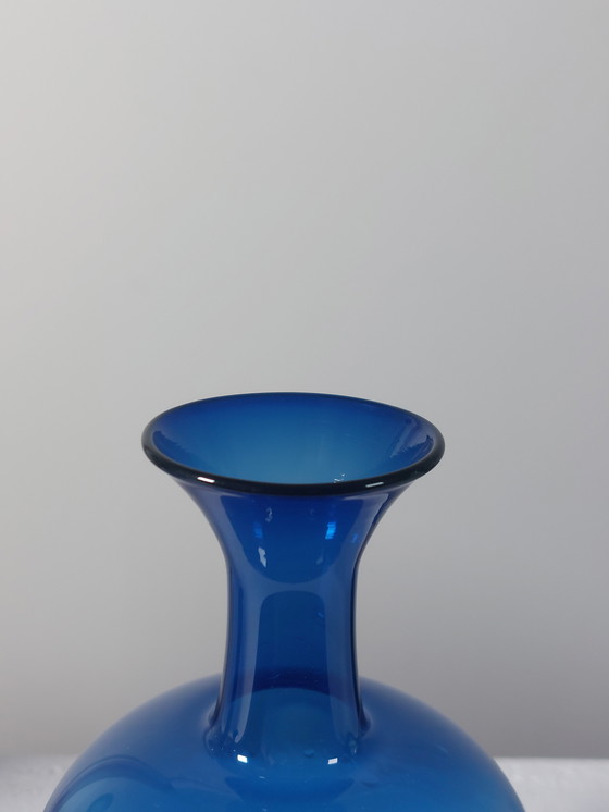 Image 1 of Trio vintage glazen vazen ​​uit het midden van de 20e eeuw, Lauscha Thüringen