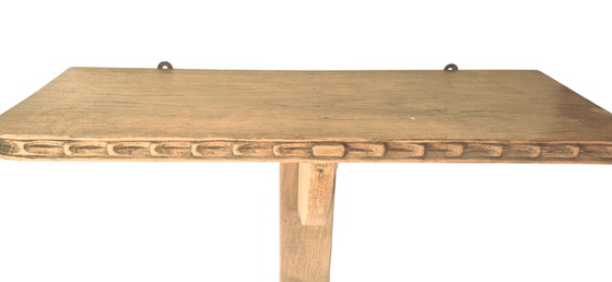 Image 1 of Wandregal aus massiver Eiche- Rustikaler Louis XVI-Stil